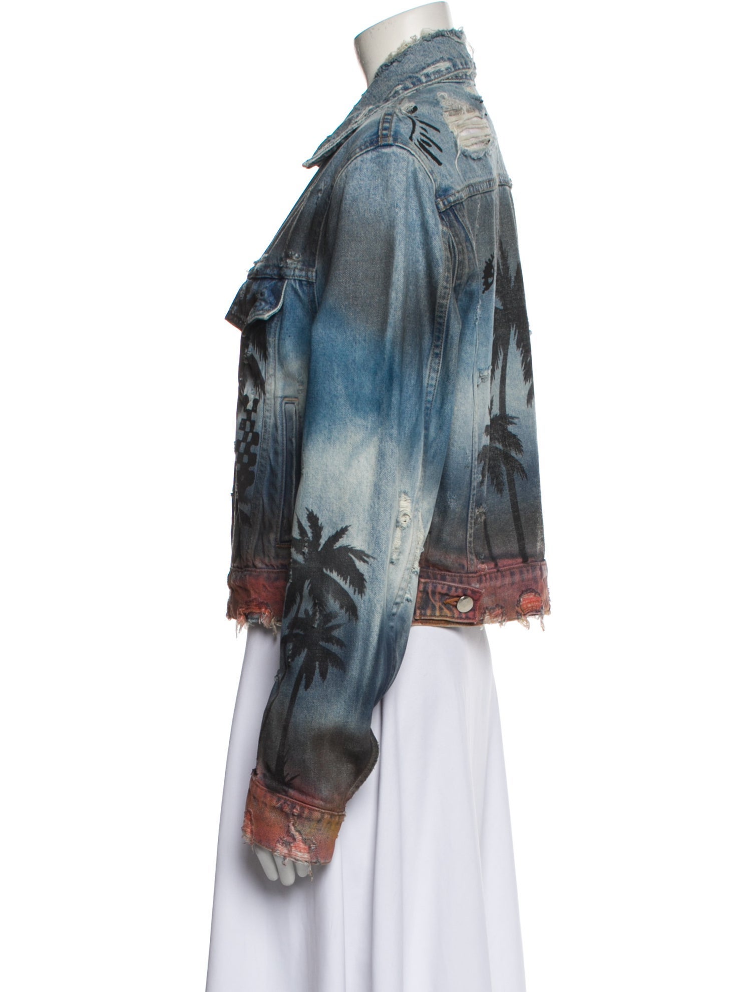 Amiri Printed Denim Jacket