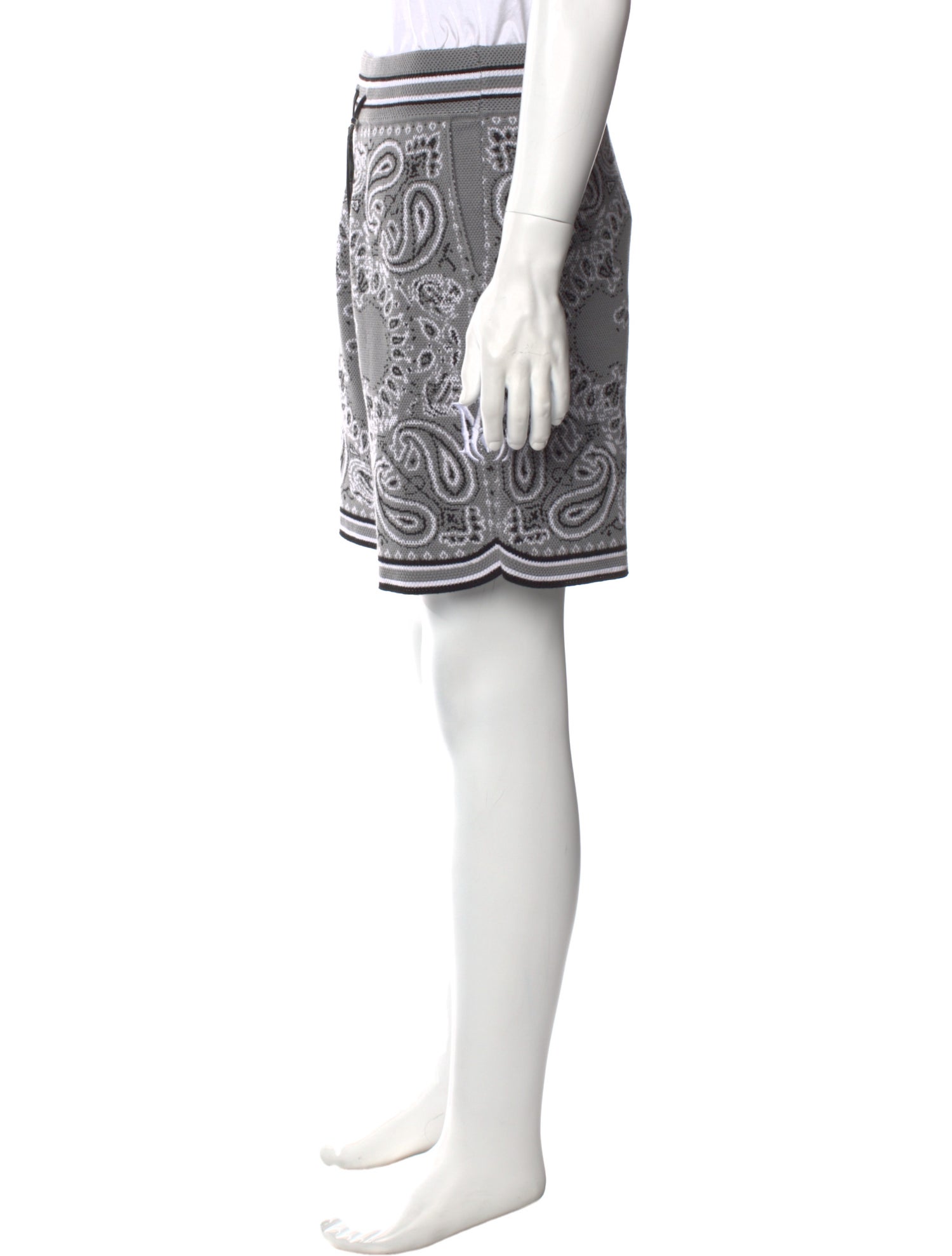 Amiri Paisley Print Jogger Shorts