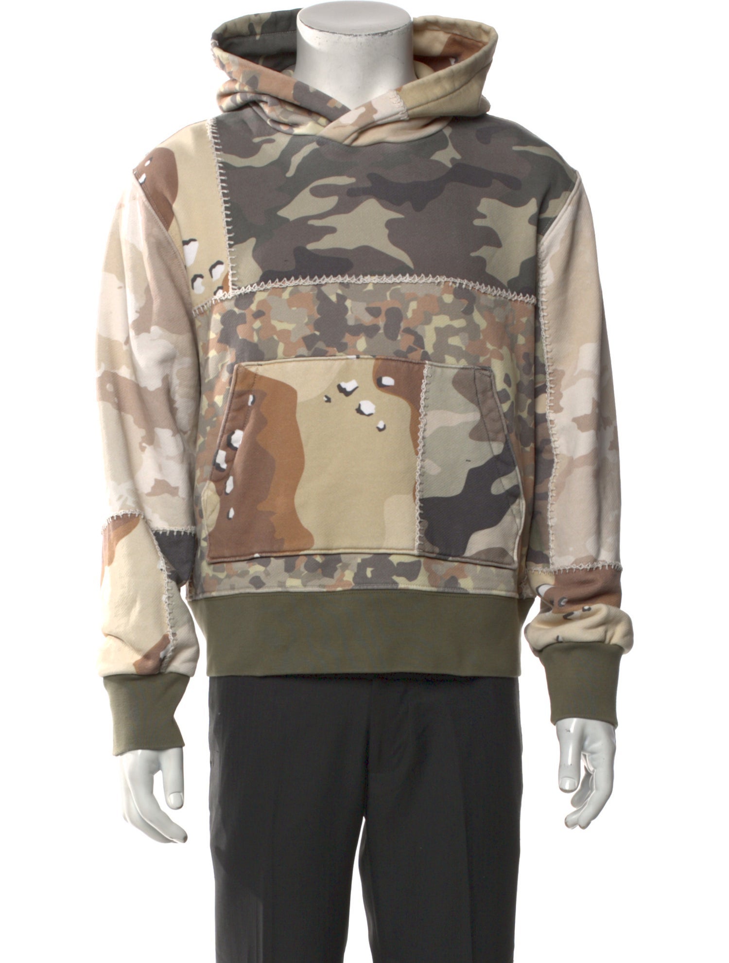 Amiri Printed Mock Neck Hoodie