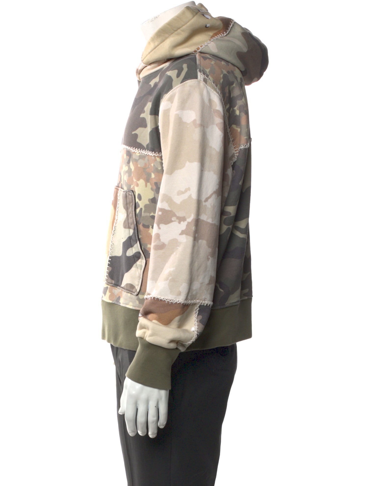 Amiri Printed Mock Neck Hoodie