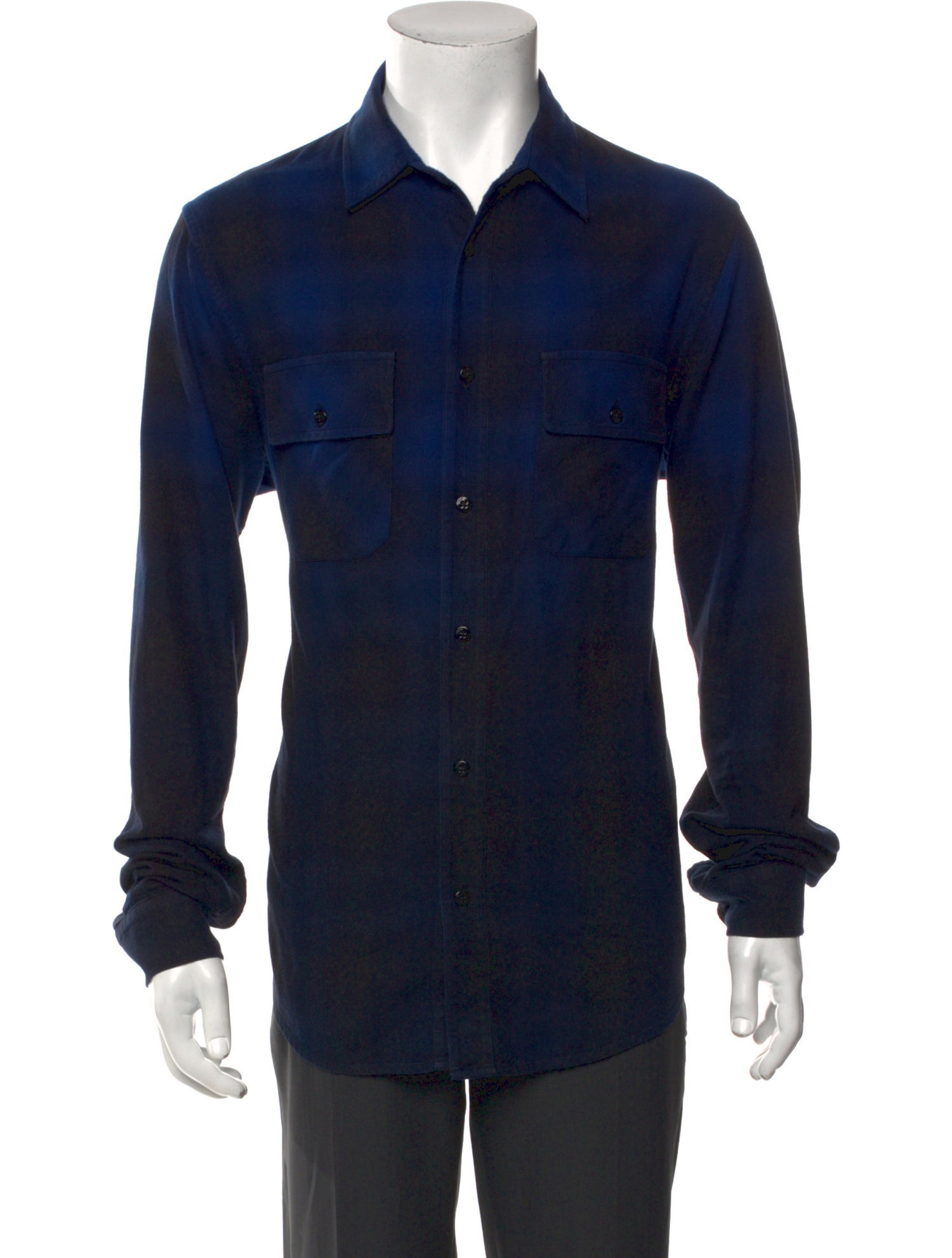 Amiri Plaid Print Long Sleeve Shirt