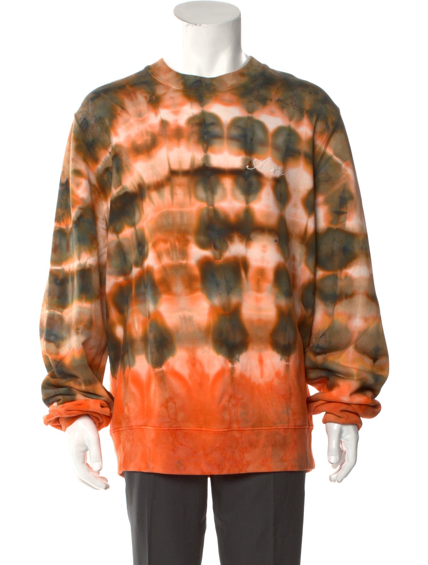 Amiri Tie-Dye Print Crew Neck Sweatshirt