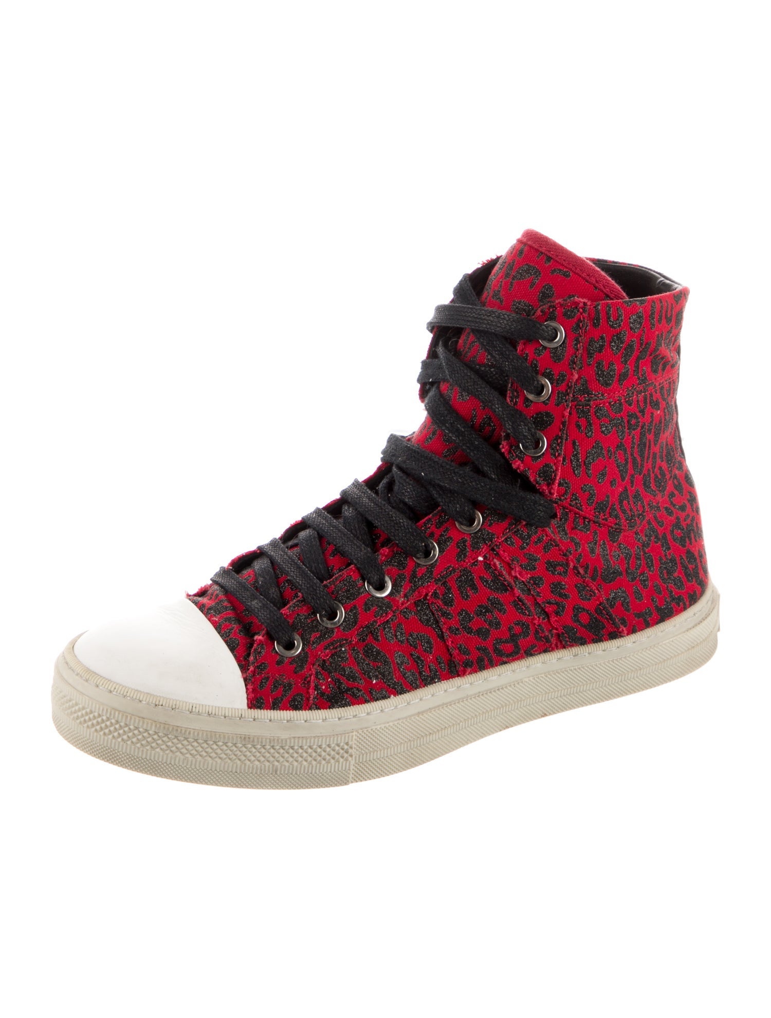 Amiri Canvas Animal Print Sneakers