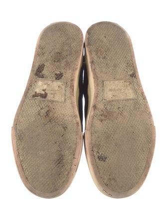 Amiri Canvas Leather Trim Embellishment Sneakers