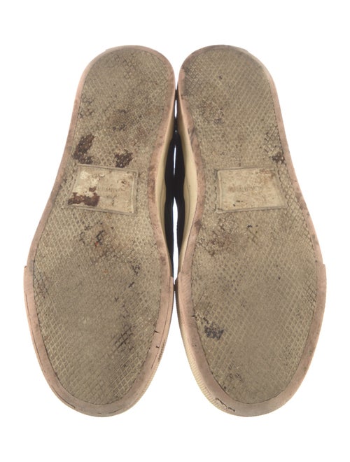 Amiri Canvas Leather Trim Embellishment Sneakers