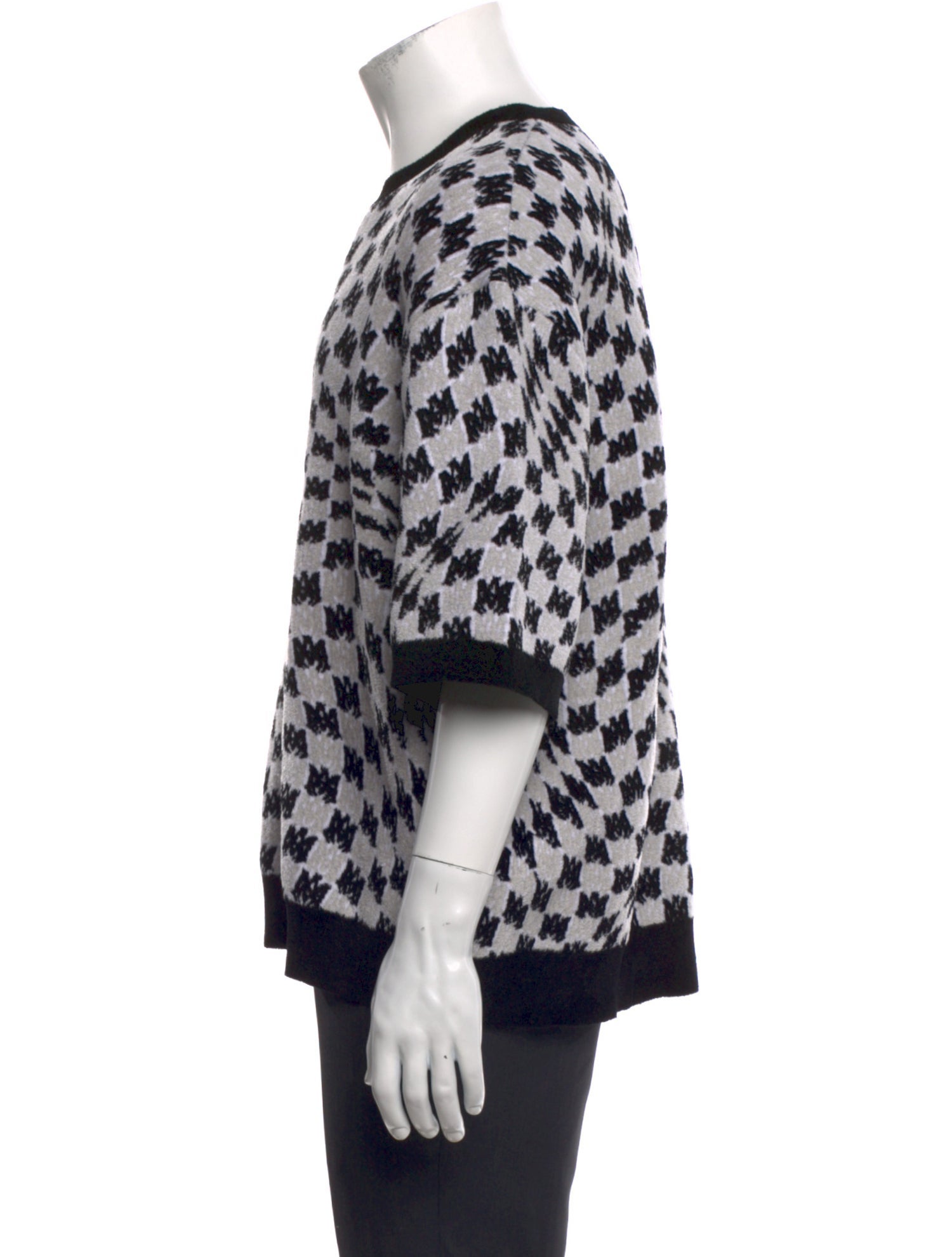 Amiri Plaid Print Crew Neck T-Shirt