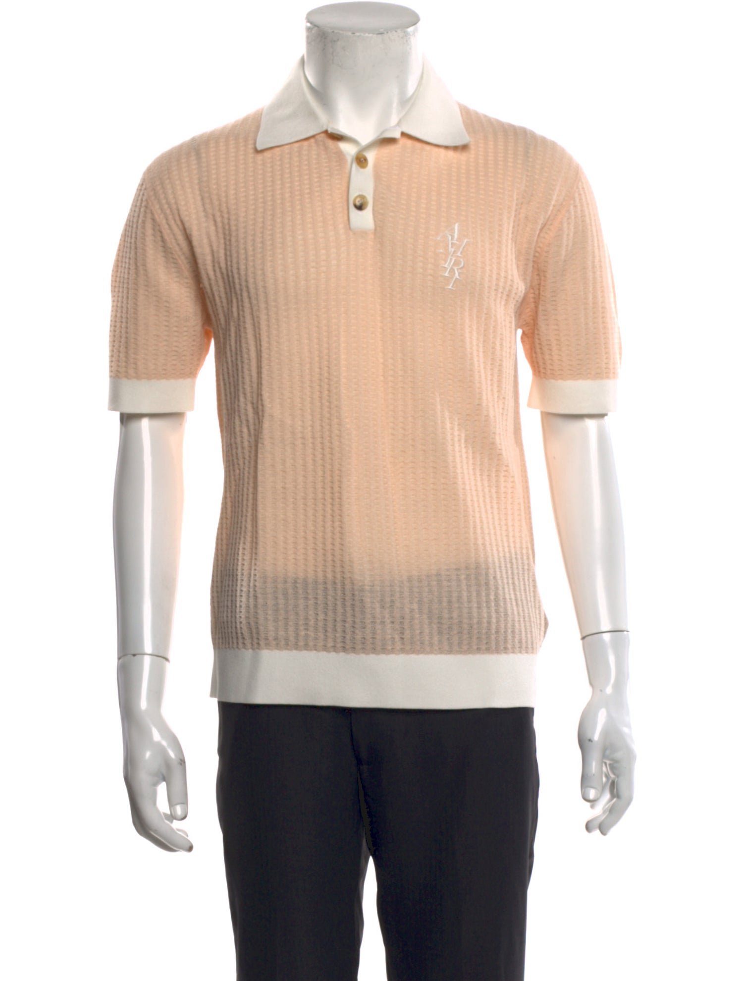 Amiri Collar Short Sleeve Polo Shirt