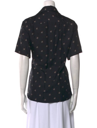 Amiri Silk Printed Button-Up Top