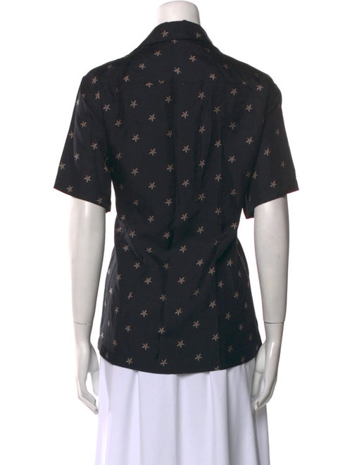 Amiri Silk Printed Button-Up Top