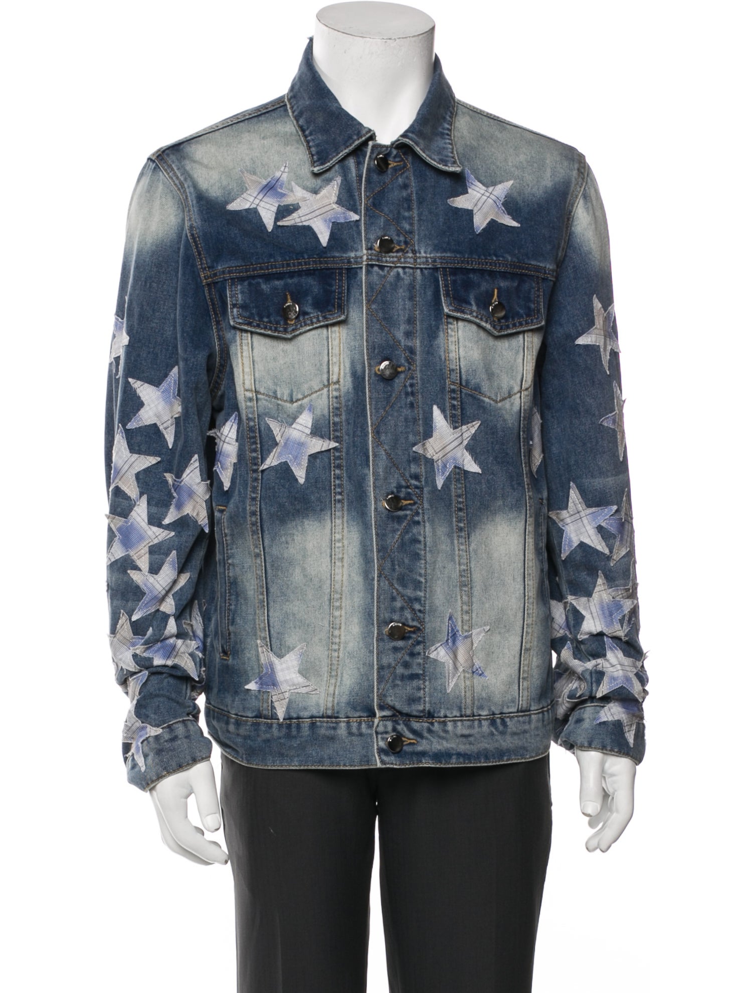 Amiri Printed Denim Jacket w/ Tags