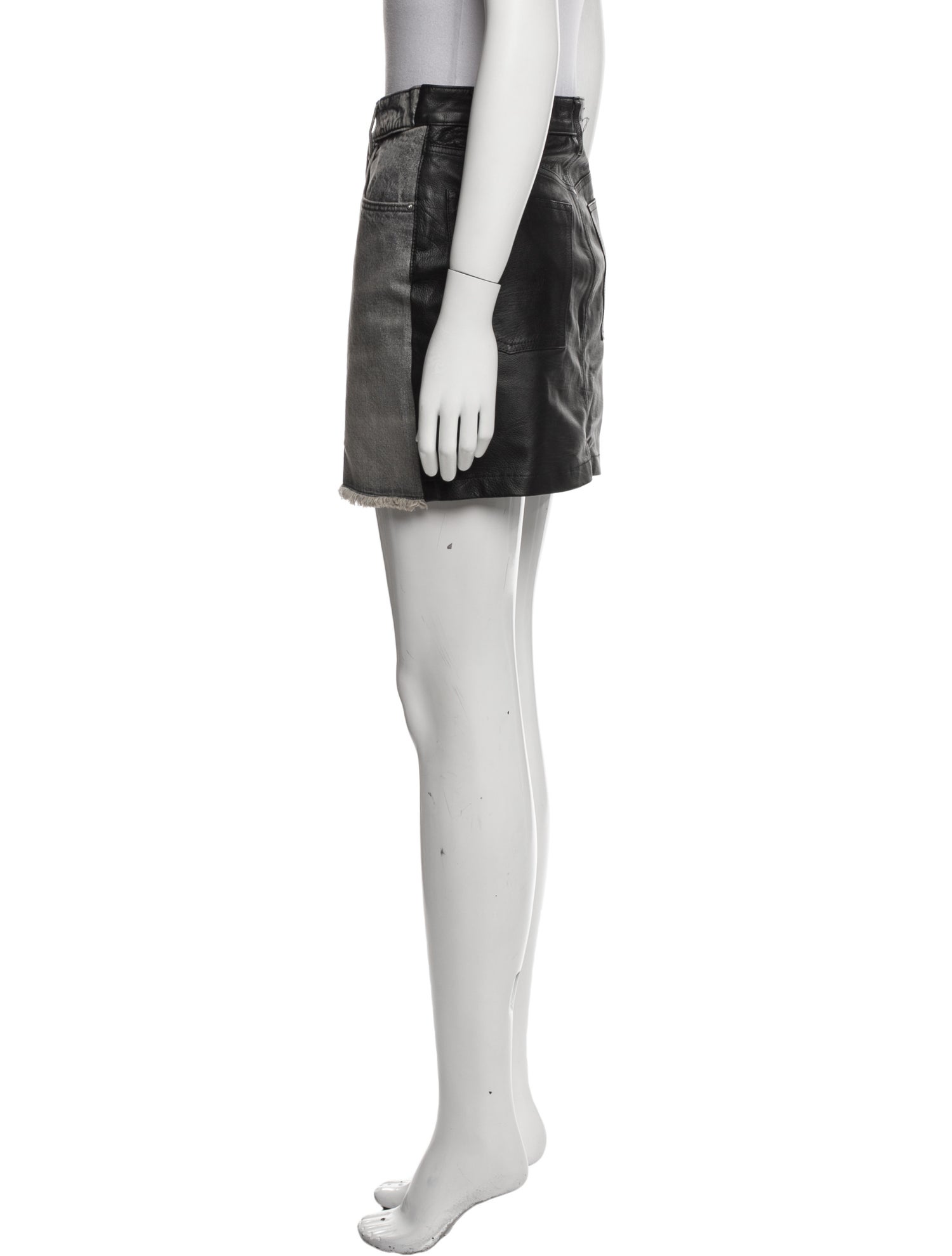 Amiri Distressed Accents Mini Skirt w/ Tags