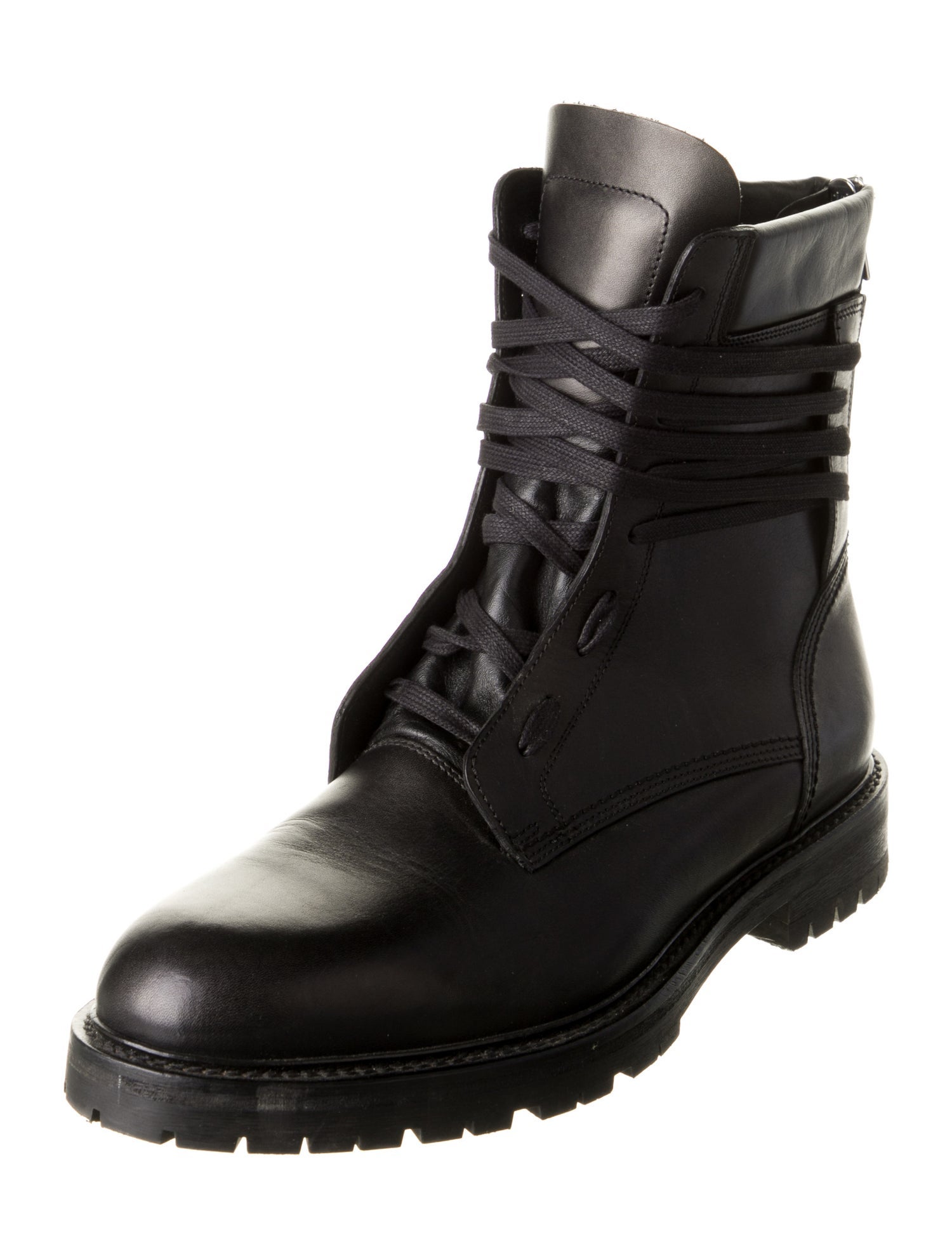 Amiri Leather Lace-Up Boots