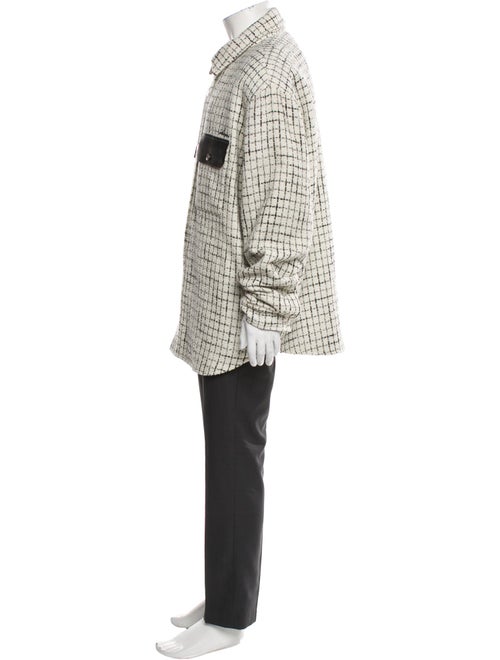 Amiri Wool Tweed Pattern Peacoat