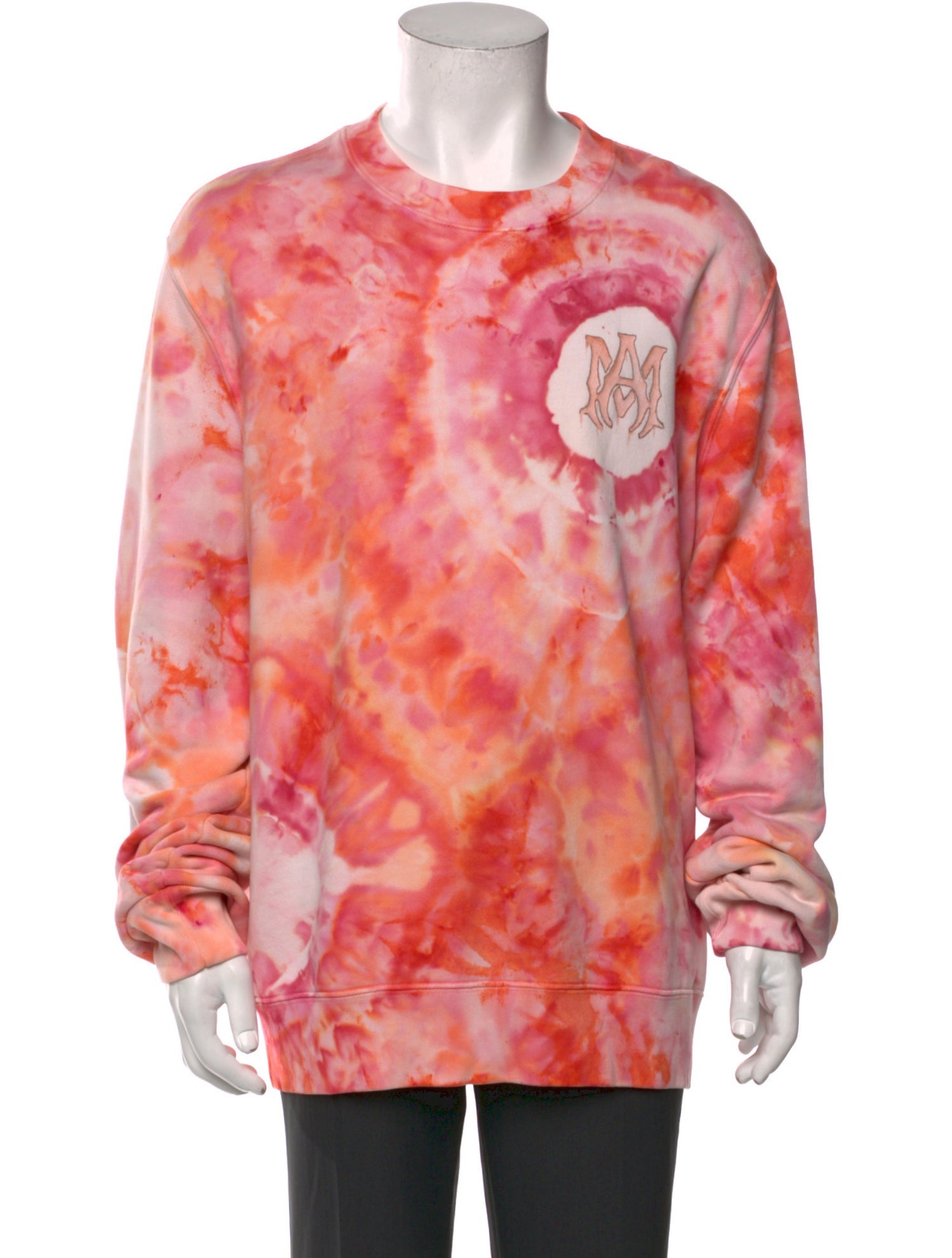 Amiri Tie-Dye Print Crew Neck Sweatshirt