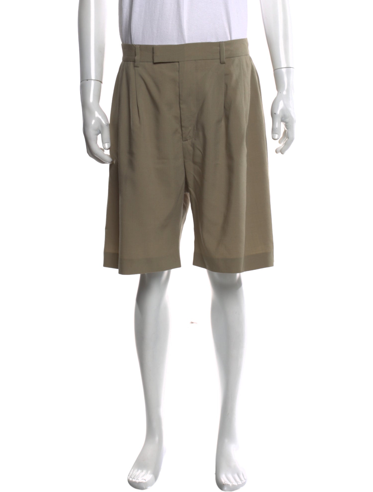Amiri Wool Flat Front Shorts