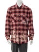 Amiri Plaid Print Trucker Jacket