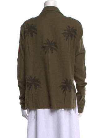 Amiri Graphic Print Long Sleeve Button-Up Top