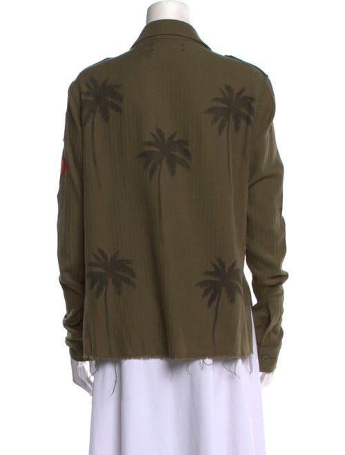 Amiri Graphic Print Long Sleeve Button-Up Top