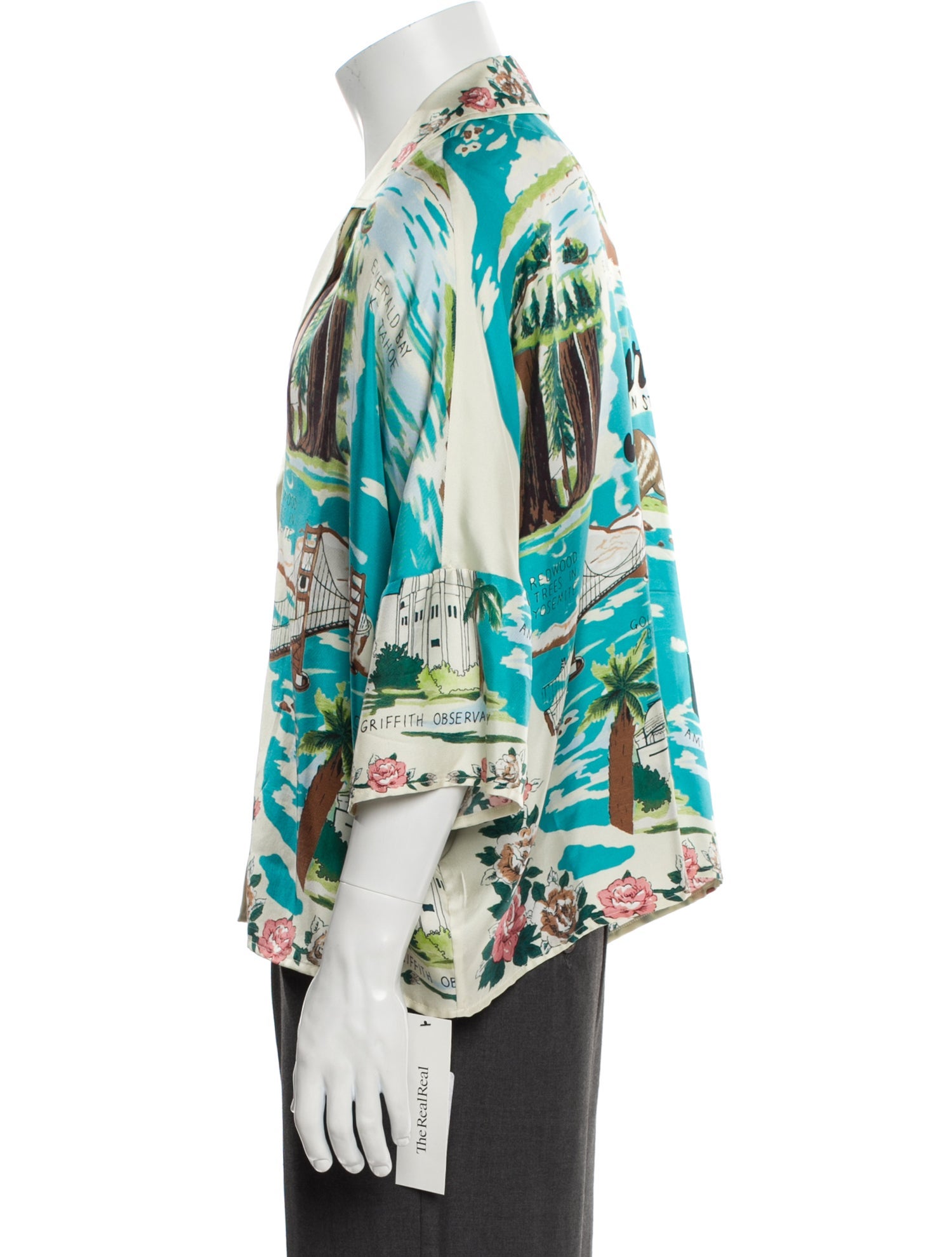 Amiri Silk Printed Tunic