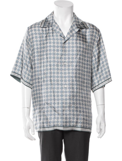 Amiri Silk Floral Print Shirt