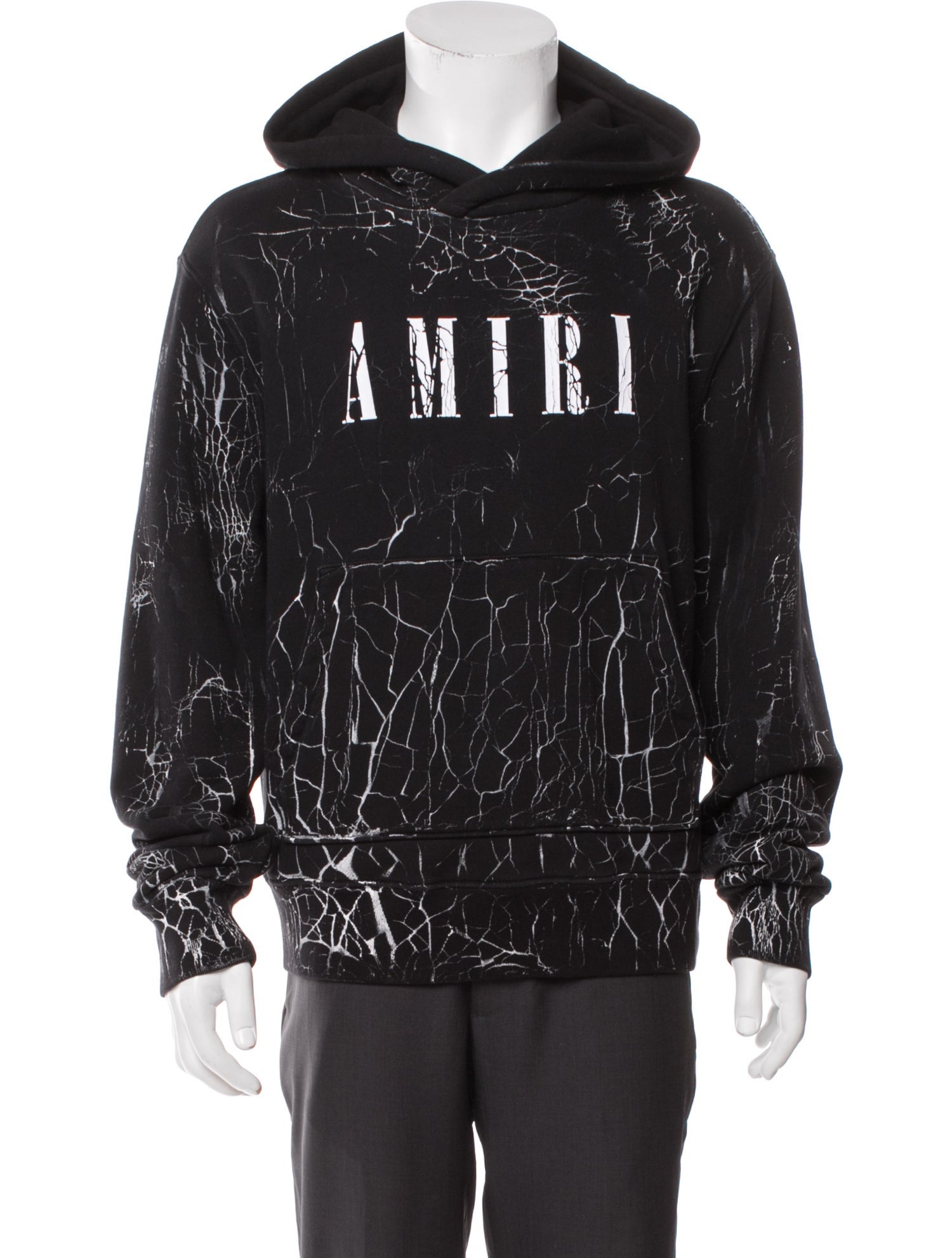 Amiri Graphic Print V-Neck Hoodie