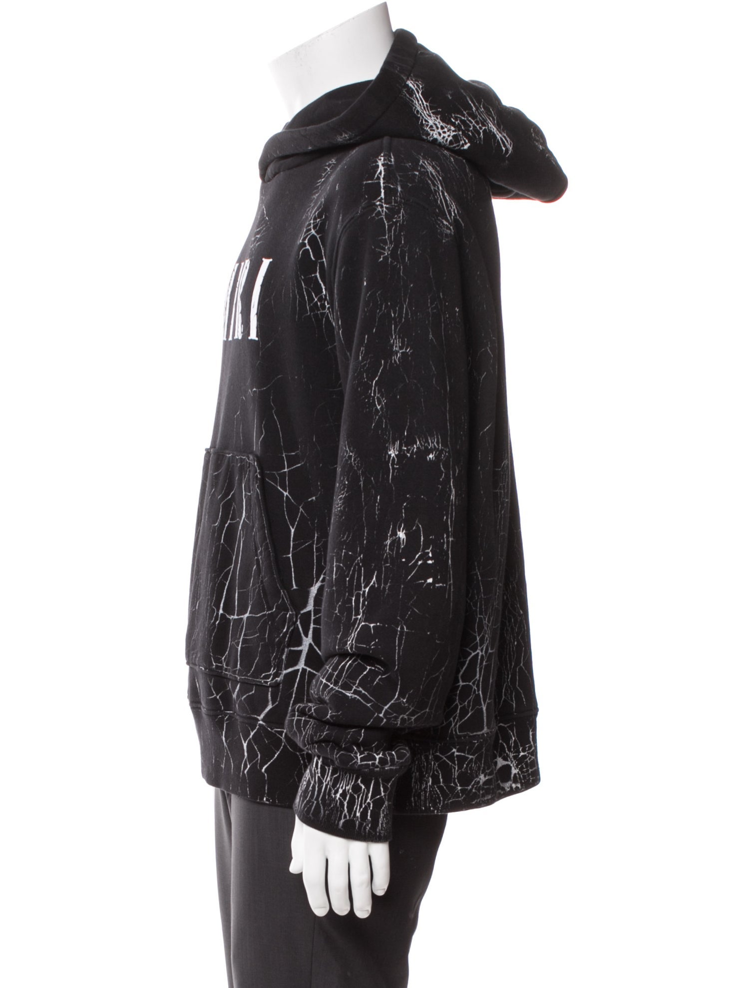 Amiri Graphic Print V-Neck Hoodie