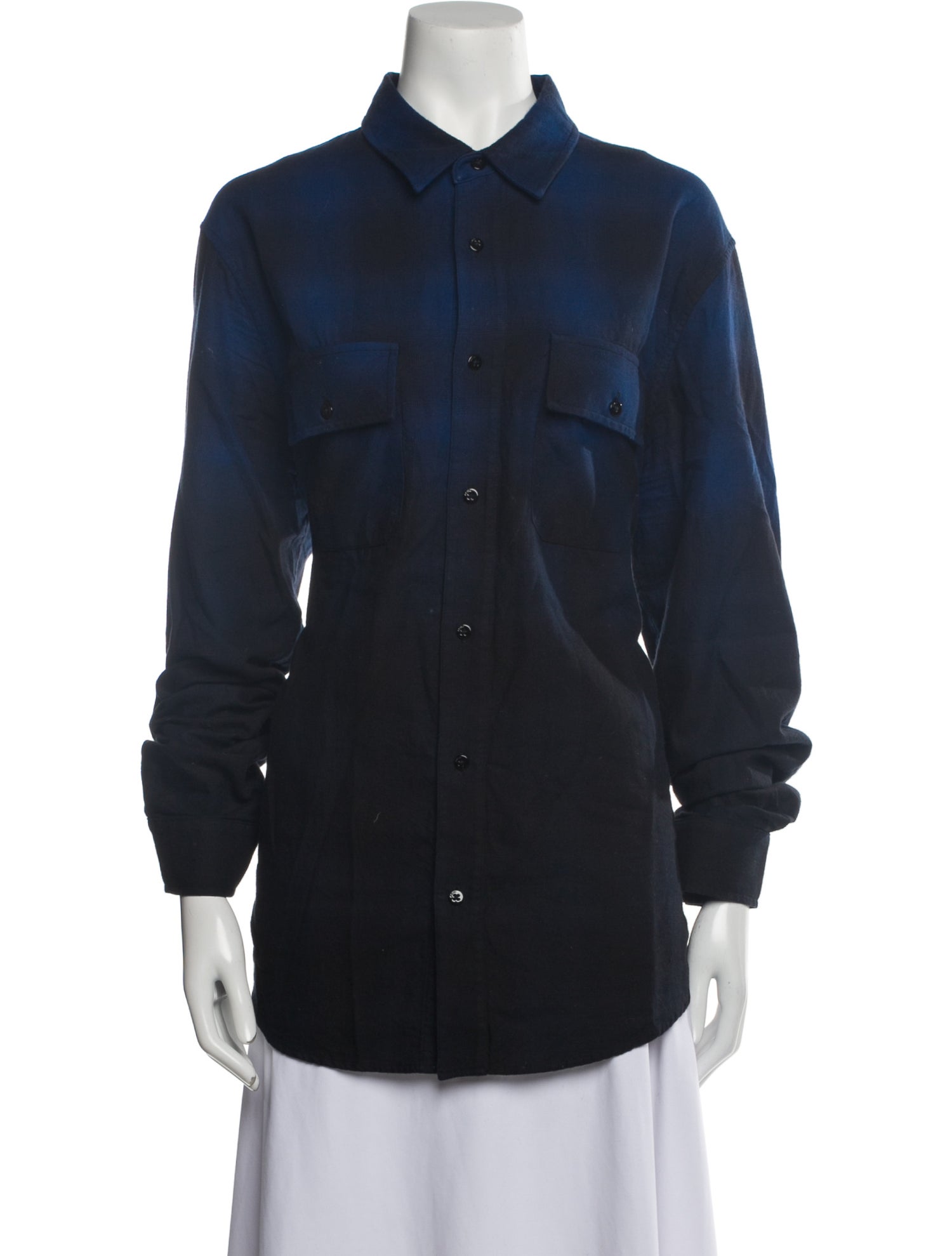 Amiri Long Sleeve Button-Up Top