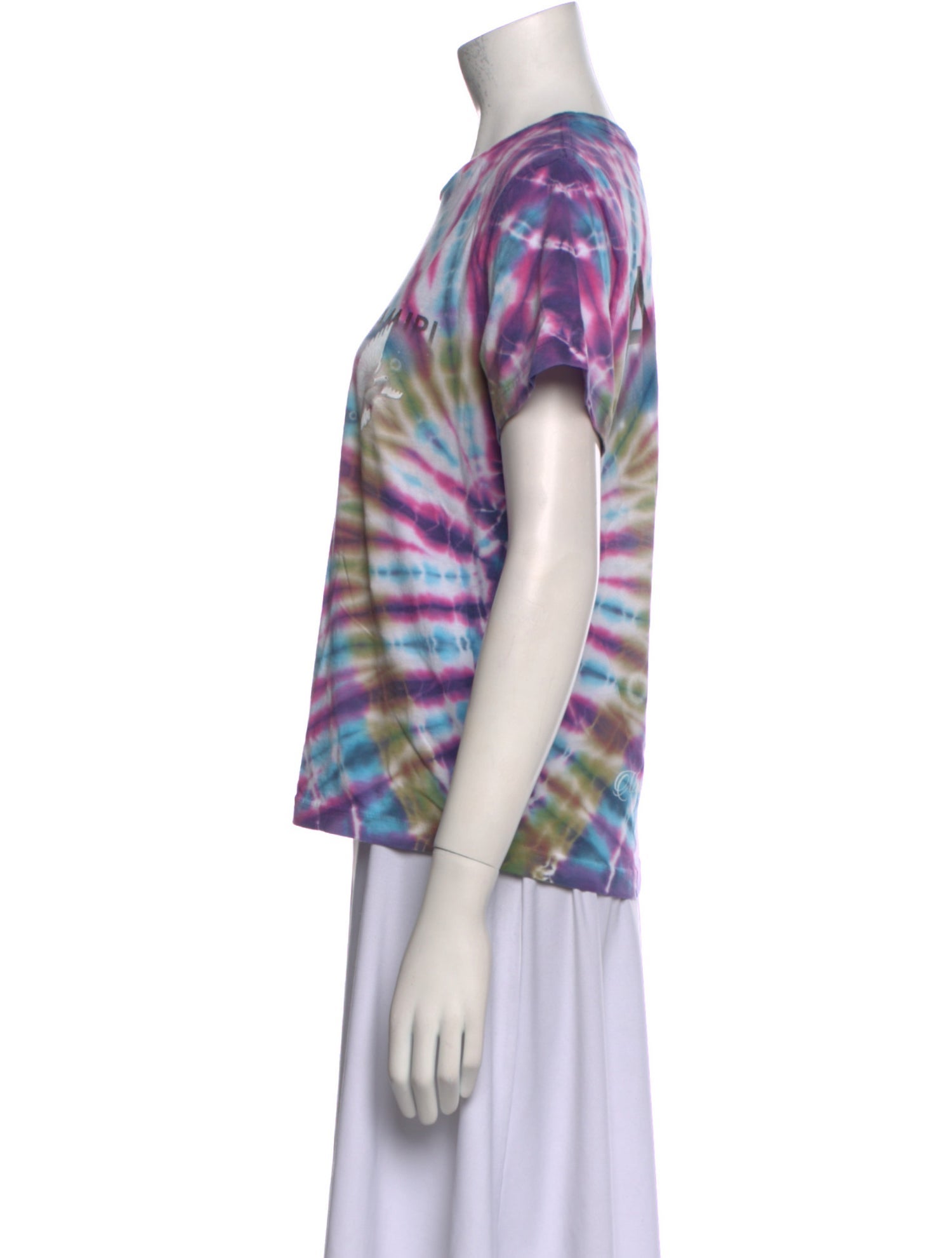 Amiri Tie-Dye Print Crew Neck T-Shirt