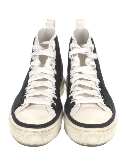 Amiri Canvas Embroidered Accent Sneakers