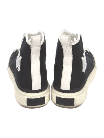 Amiri Canvas Embroidered Accent Sneakers