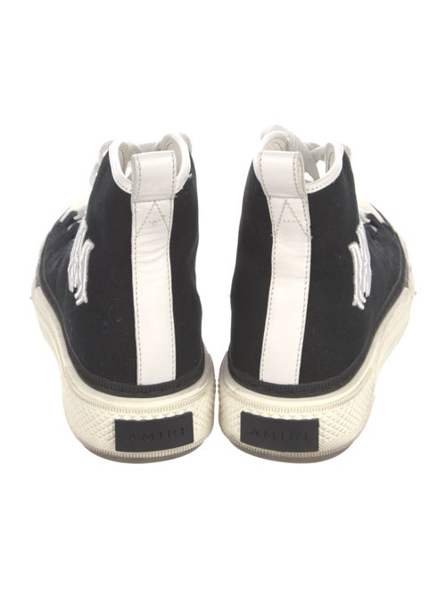 Amiri Canvas Embroidered Accent Sneakers