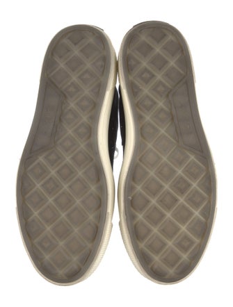 Amiri Canvas Embroidered Accent Sneakers