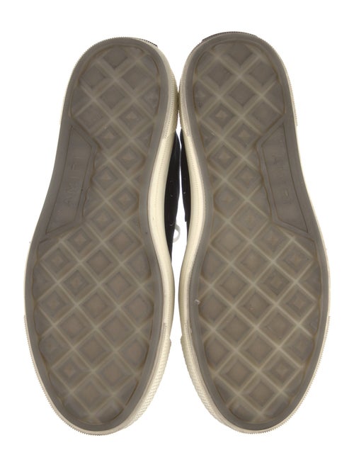 Amiri Canvas Embroidered Accent Sneakers