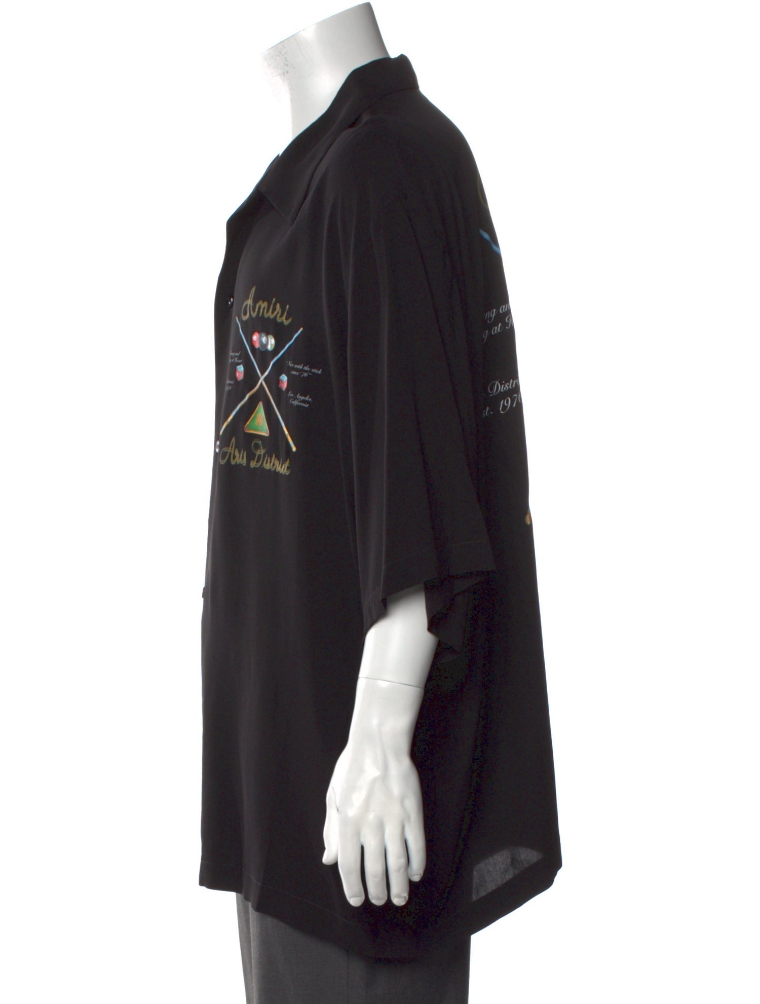 Amiri Graphic Print Short Sleeve Shirt