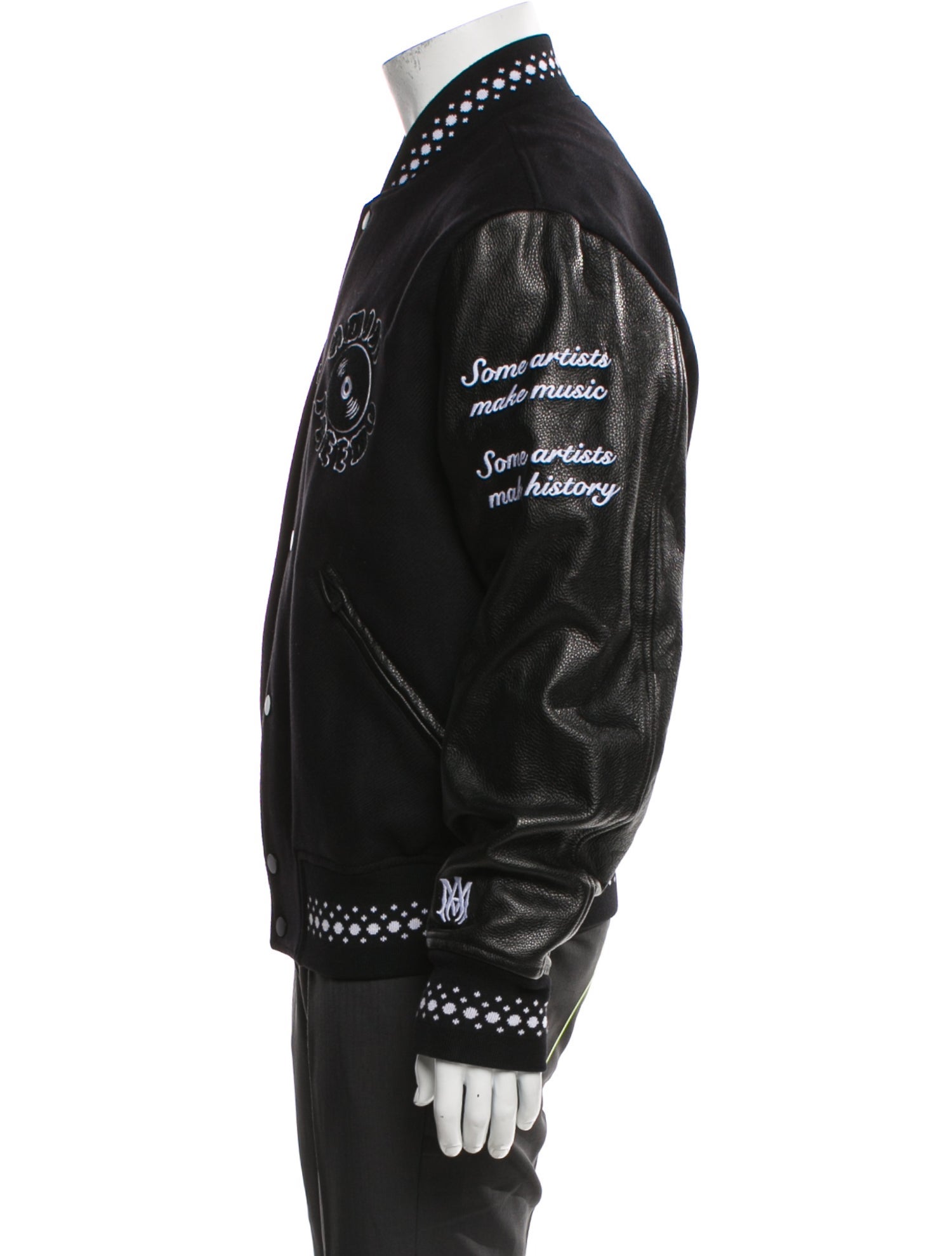 Amiri Wool Graphic Print Varsity Jacket w/ Tags