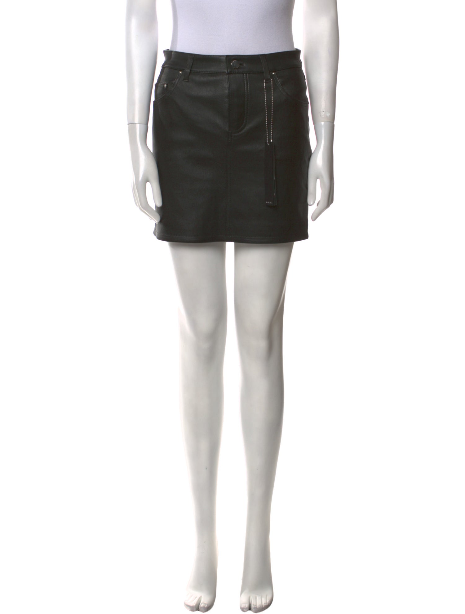 Amiri Leather Mini Skirt w/ Tags
