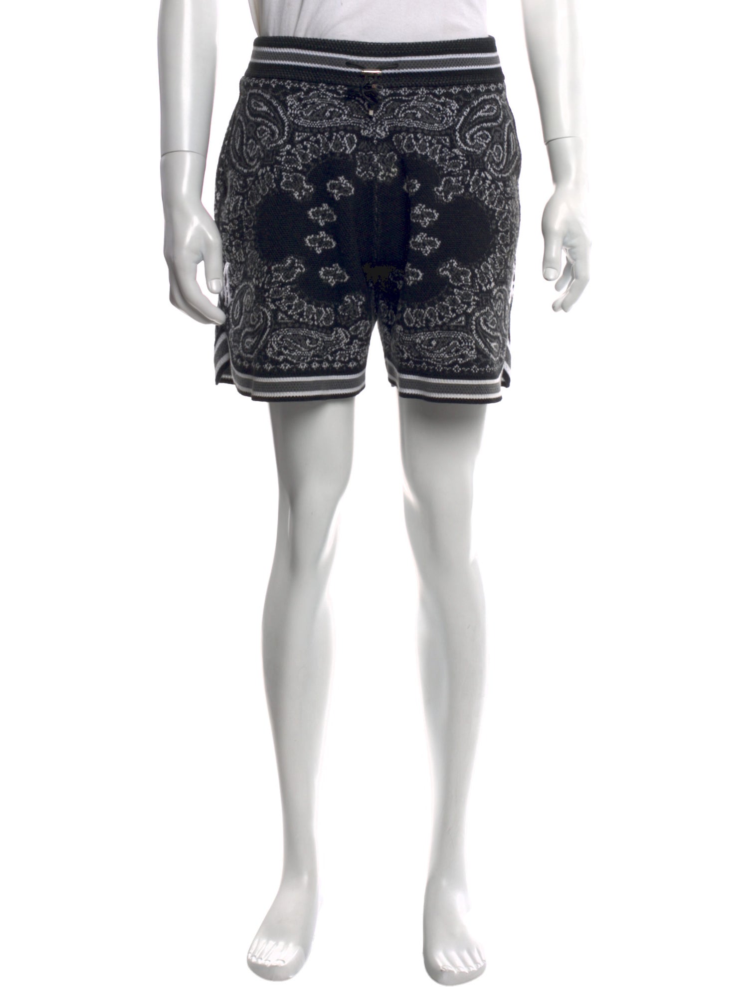 Amiri Paisley Print Jogger Shorts