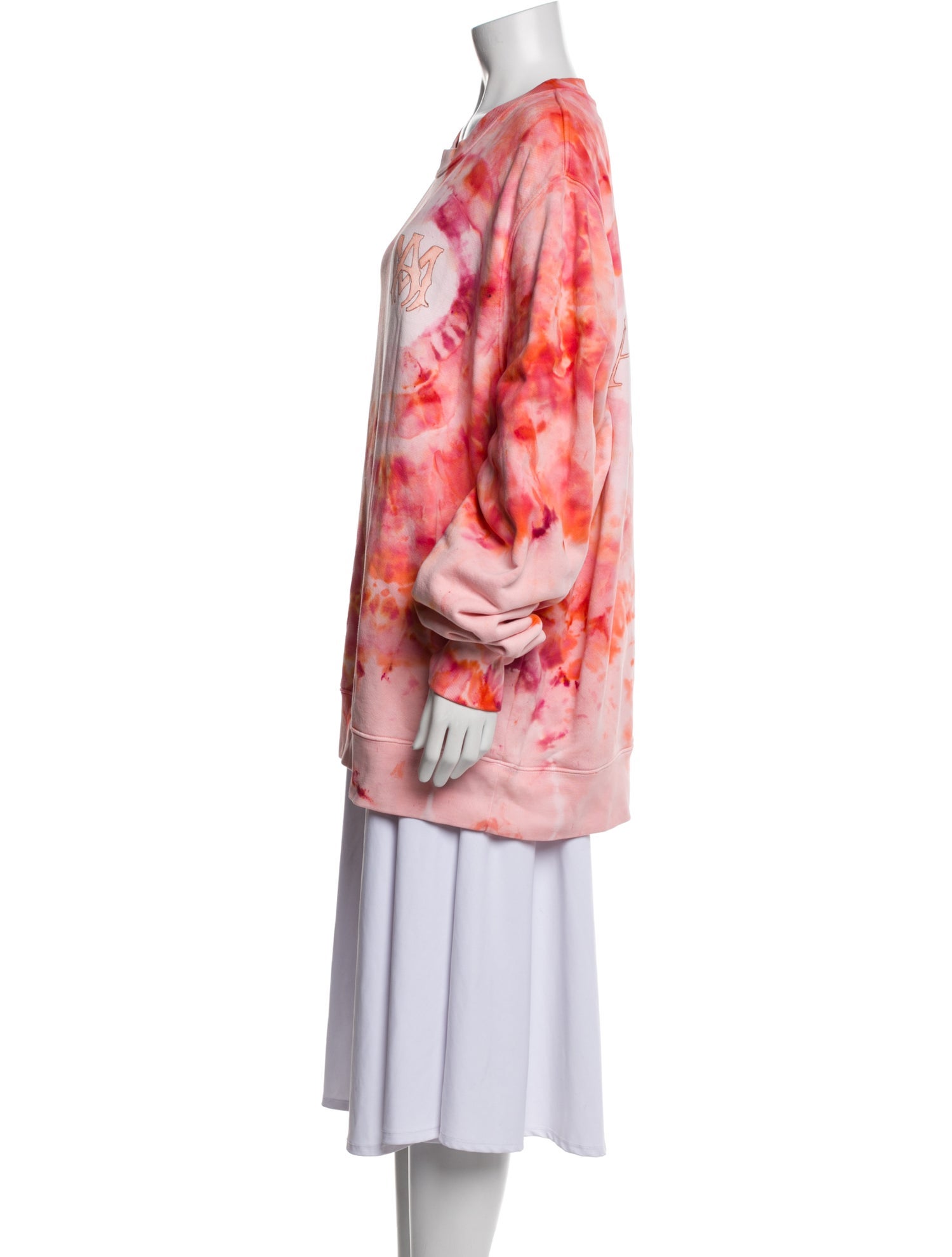 Amiri Tie-Dye Print Crew Neck Tunic