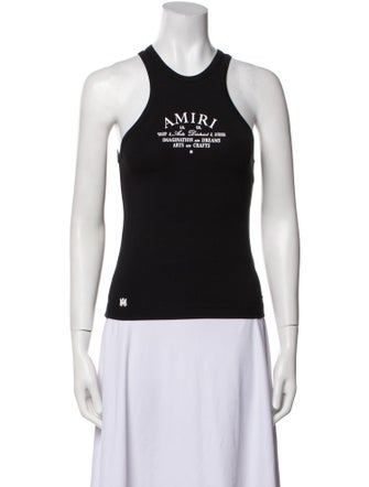 Amiri Graphic Print Crew Neck Top