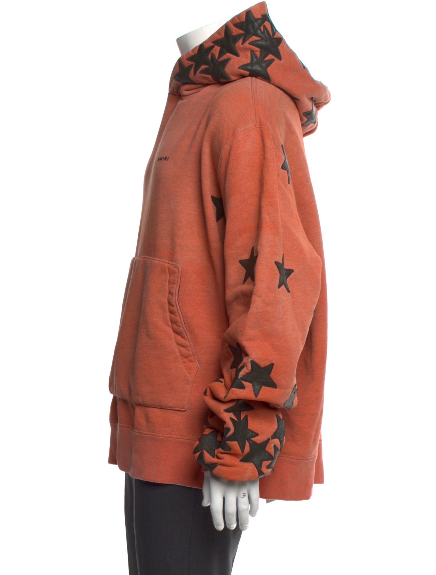 Amiri Patterned Mock Neck Hoodie