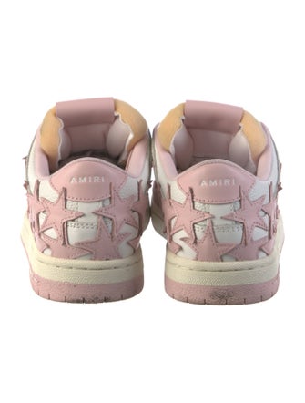 Amiri Leather Colorblock Pattern Sneakers