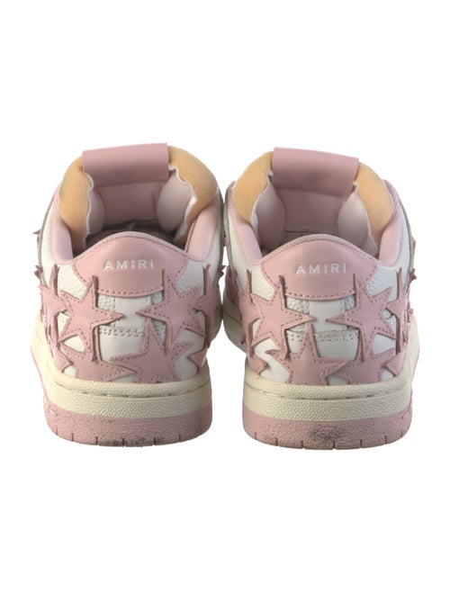 Amiri Leather Colorblock Pattern Sneakers