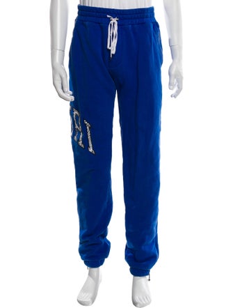 Amiri Graphic Print Embroidered Accent Lounge Bottoms