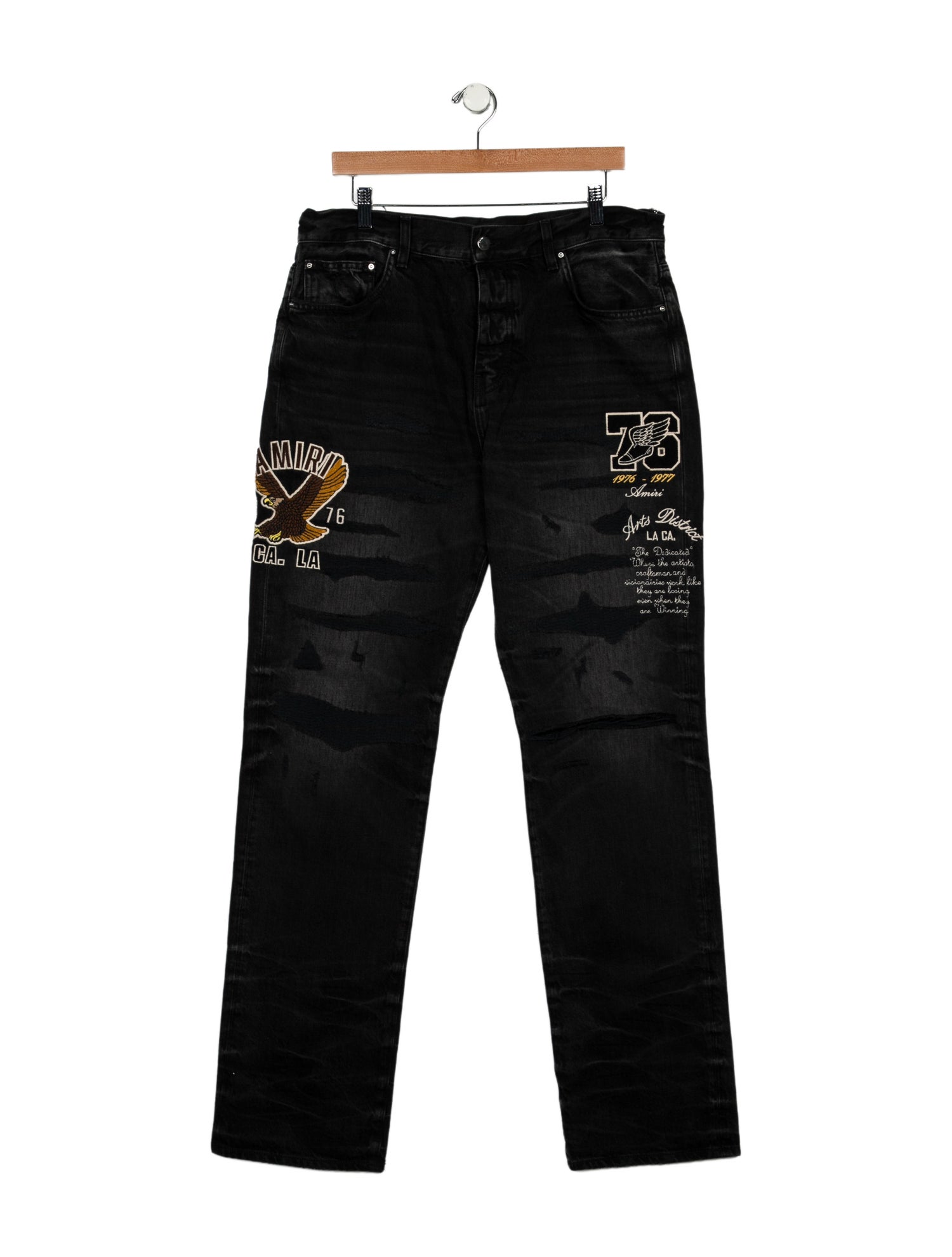 Amiri High-Rise Straight Leg Jeans w/ Tags