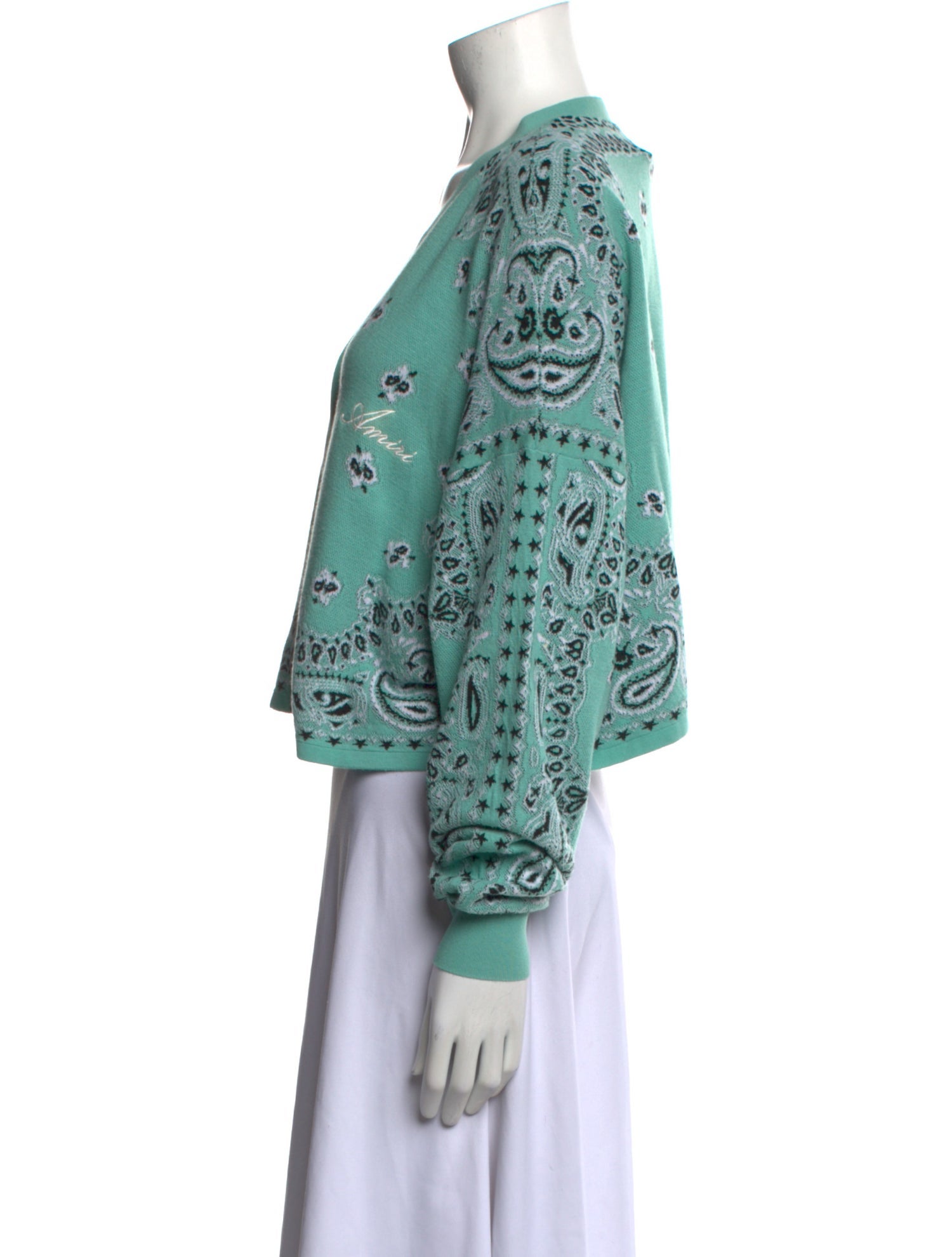 Amiri Printed V-Neck Sweater