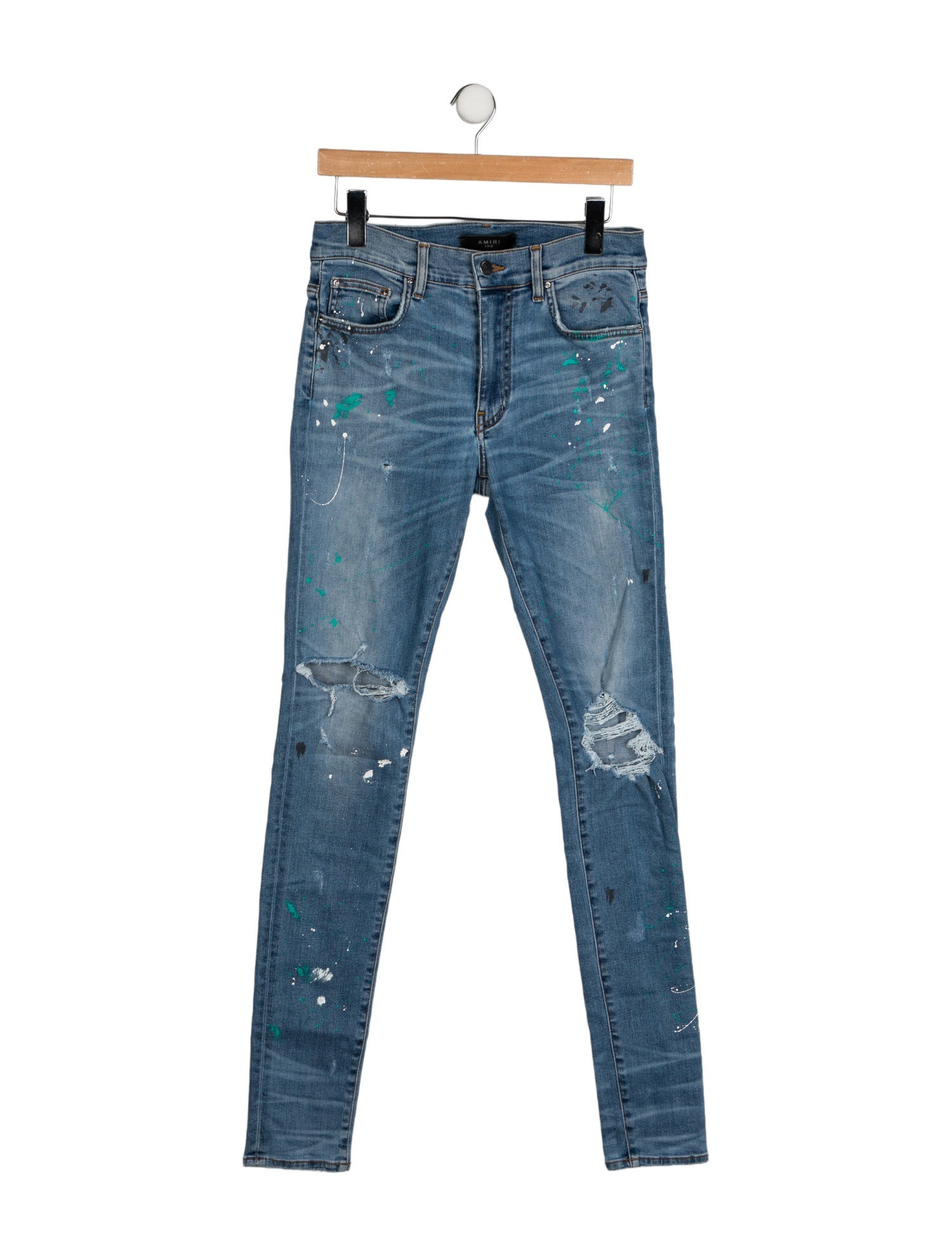 Amiri Mid-Rise Skinny Leg Jeans