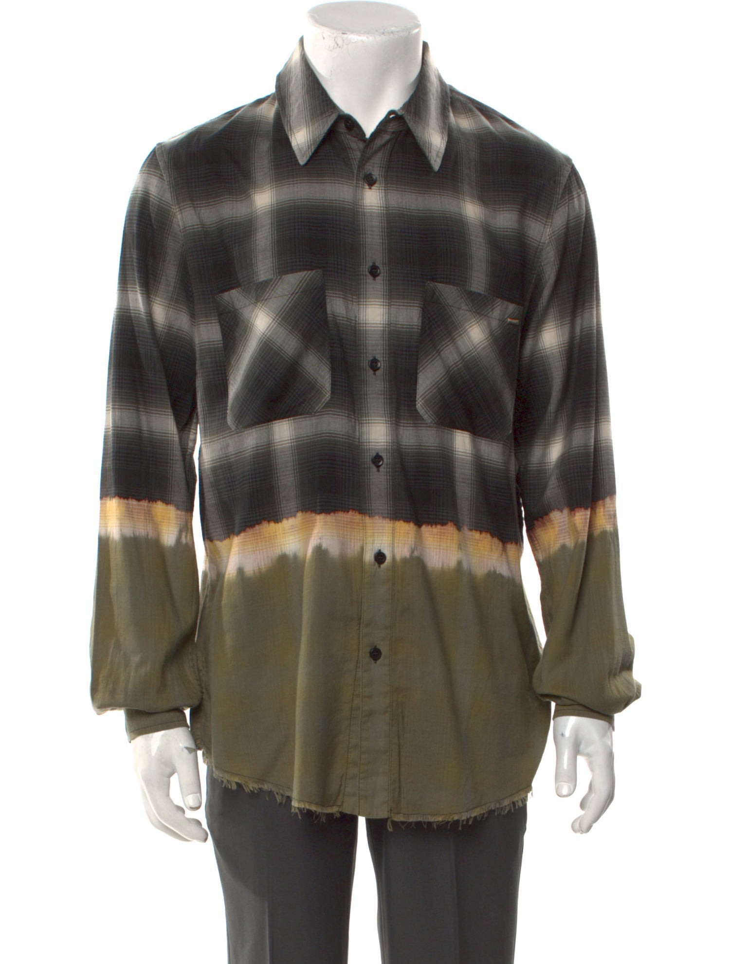 Amiri Plaid Print Long Sleeve Shirt w/ Tags