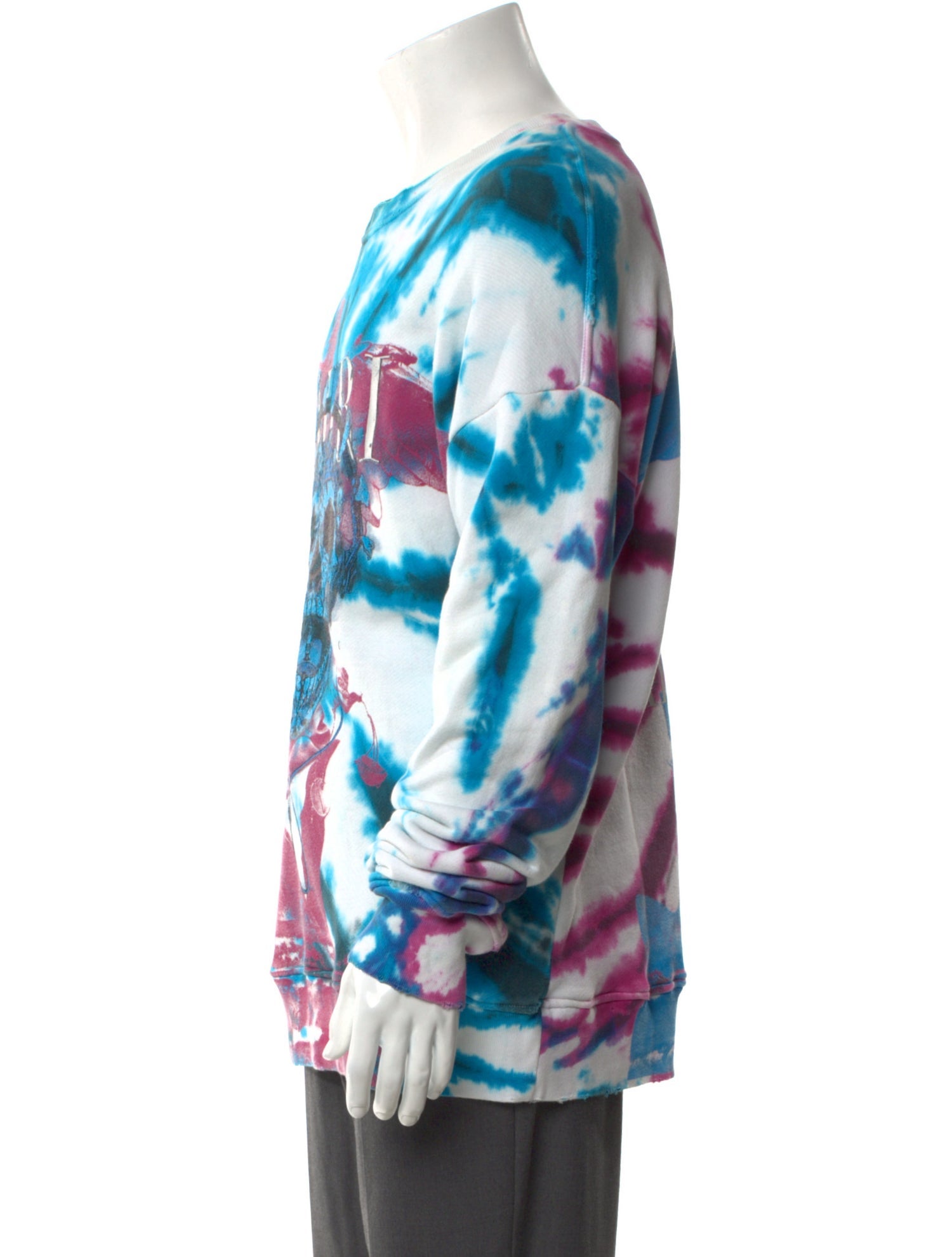 Amiri Tie-Dye Print Crew Neck Sweatshirt