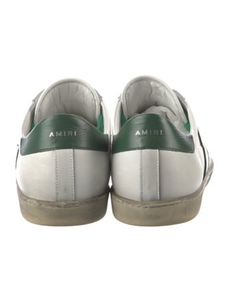 Amiri Leather Colorblock Pattern Sneakers