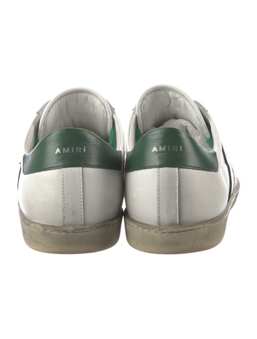 Amiri Leather Colorblock Pattern Sneakers